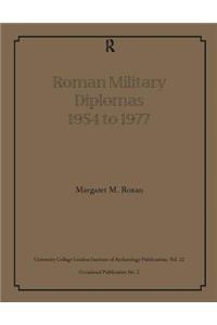 Roman Military Diplomas 1954 to 1977