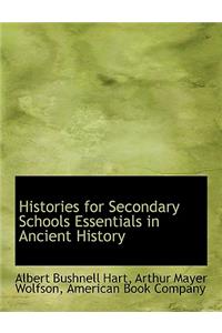 Histories for Secondary Schools Essentials in Ancient History