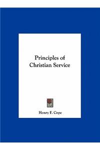 Principles of Christian Service