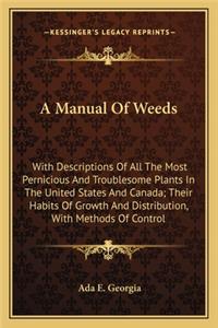 Manual of Weeds