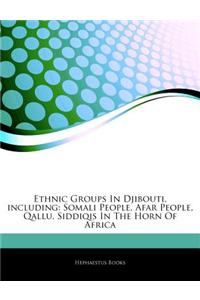 Articles on Ethnic Groups in Djibouti, Including: Somali People, Afar People, Qallu, Siddiqis in the Horn of Africa