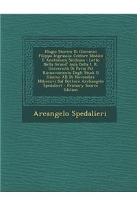 Elogio Storico Di Giovanni Filippo Ingrassia