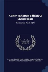 A New Variorum Edition of Shakespeare