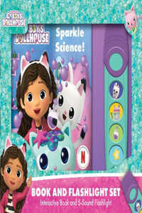 Gabby Sparkle Science Book & 5 Sound Flashlight Set