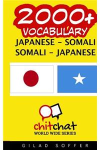 2000+ Japanese - Somali Somali - Japanese Vocabulary