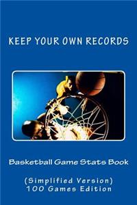 Basketball Game Stats Book