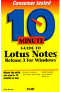 10 Minute Guide to Lotus Notes for Windows