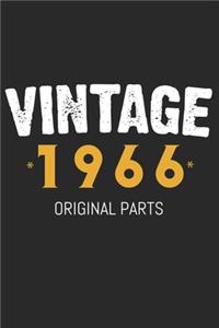 Vintage 1966 Original Parts Gift Notebook