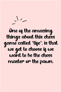 One of the amazing things about this chess game called 
