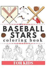 BASEBALL STARS Coloring Book For Kids
