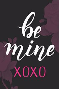 Be Mine Xoxo Valentine Day gift notebook journal