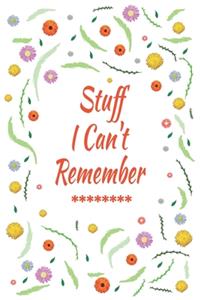Stuff I Can't Remember