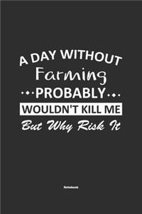 A Day Without Farming Probably Wouldn't Kill Me But Why Risk It Notebook