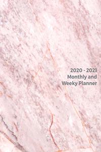 2020 - 2021 Monthly and Weekly Planner