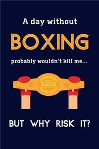 A Day Without Boxing Probably Wouldn't Kill Me ... But Why Risk It?