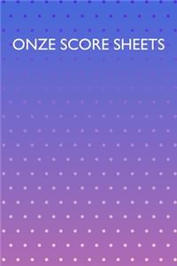 Onze Score Sheets
