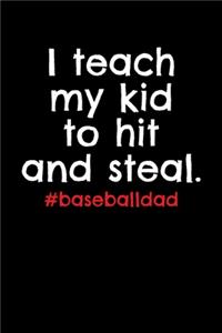 I Teach My Kids to Hit and Steal #baseballdad