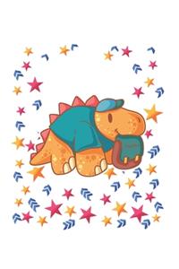 Funny School Stegosaurus Dinosaur Notebook