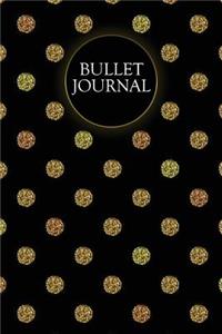 Bullet Journal: Gorgeous Gold Trendy Bullet Journal - 120-Page 1/4 Inch Dot Grid Pretty Gold Notebook - 6 X 9 Perfect Bound Softcover