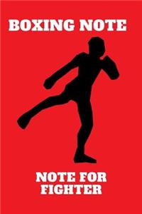 Boxing Note Thai Journal Boxing Movements Notebook for Men Tb-05