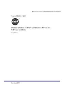 Product-Oriented Software Certification Process for Software Synthesis