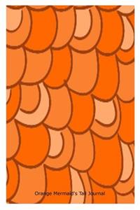 Orange Mermaid's Tail Journal