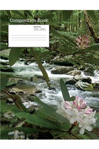 Stream Flowers Composition Notebook, Wide Ruled