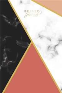 Bullet Journal: Marble Gold Designer Bullet Journal Dot Grid Journal, Self-Help Journal Writing, 120 Pages Dot Grid Notebook 6 X 9 Marble (Dot Grid Bullet Journal) (Volume 1)