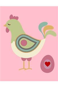 Chicken Sketchbook: Chicken Bordered Sketchbook for Kids. Funny Chicken Drawing Book for Boys and Girls (Blank Bordered Sketchbooks)150 Pages Large 8.5x11 Chicken Sketch Paper Book