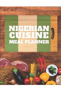 Nigerian Cuisine Meal Planner