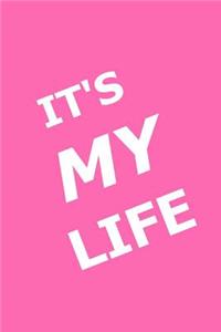 2019 Daily Planner Funny Saying It's My Life 384 Pages