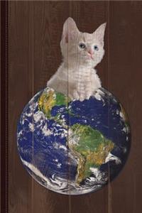 Space Kitten Ruler of Earth Funny Journal Notebook