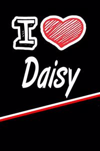I Love Daisy: Blank Recipe Cookbook 120 Pages 6x9