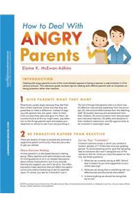 How To Deal With Angry Parents Quick Reference Guide