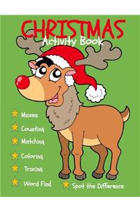 Christmas Activity Book for Kids (Christmas Coloring Book with Activities)