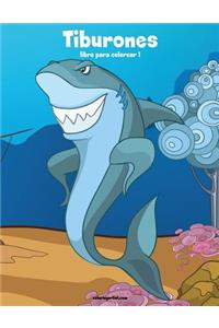 Tiburones libro para colorear 1