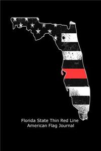 Florida State Thin Red Line American Flag Journal
