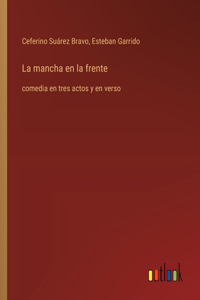 mancha en la frente