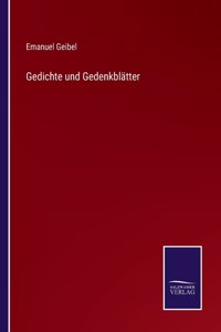 Gedichte und Gedenkblätter