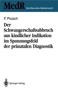 Schwangerschaftsabbruch Aus Kindlicher Indikation Im Spannungsfeld Der Pränatalen Diagnostik