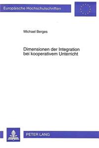 Dimensionen der Integration bei kooperativem Unterricht