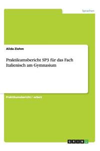 Praktikumsbericht SP3 für das Fach Italienisch am Gymnasium