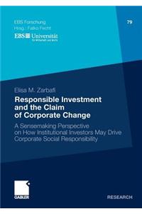 Responsible Investment and the Claim of Corporate Change