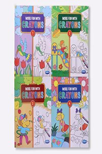 Navneet More Fun with crayons - Part 1- 4 colouring book series