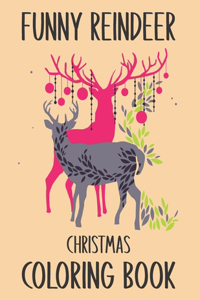 Funny Reindeer Christmas Coloring Book