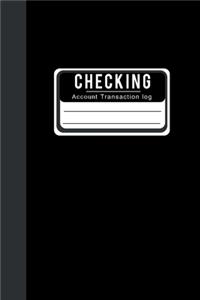Checking Account Transaction log