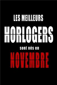 Les Meilleurs Horlogers sont nés en Novembre carnet de notes