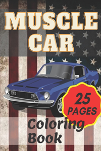 Muscle Car Coloring Book