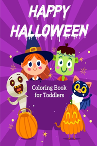 Happy Halloween Coloring Book for Toddlers