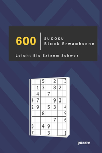 600 Sudoku Block Erwachsene Leicht Bis Extrem Schwer